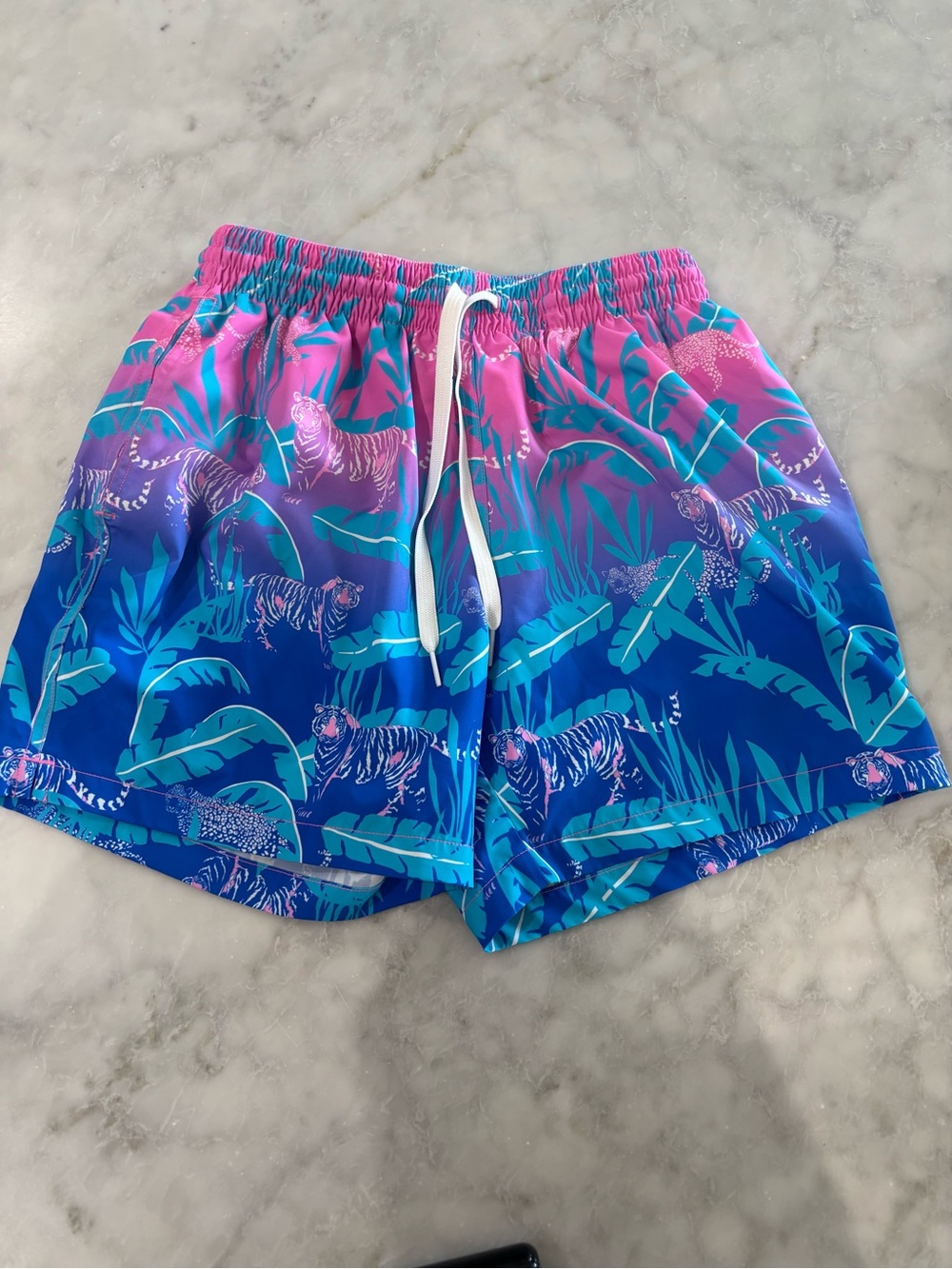chubbies Blue & Pink Tiger Print Women's Shorts